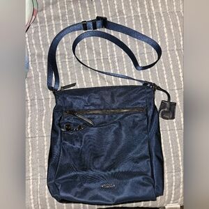 Tumi navy travel shoulder bag